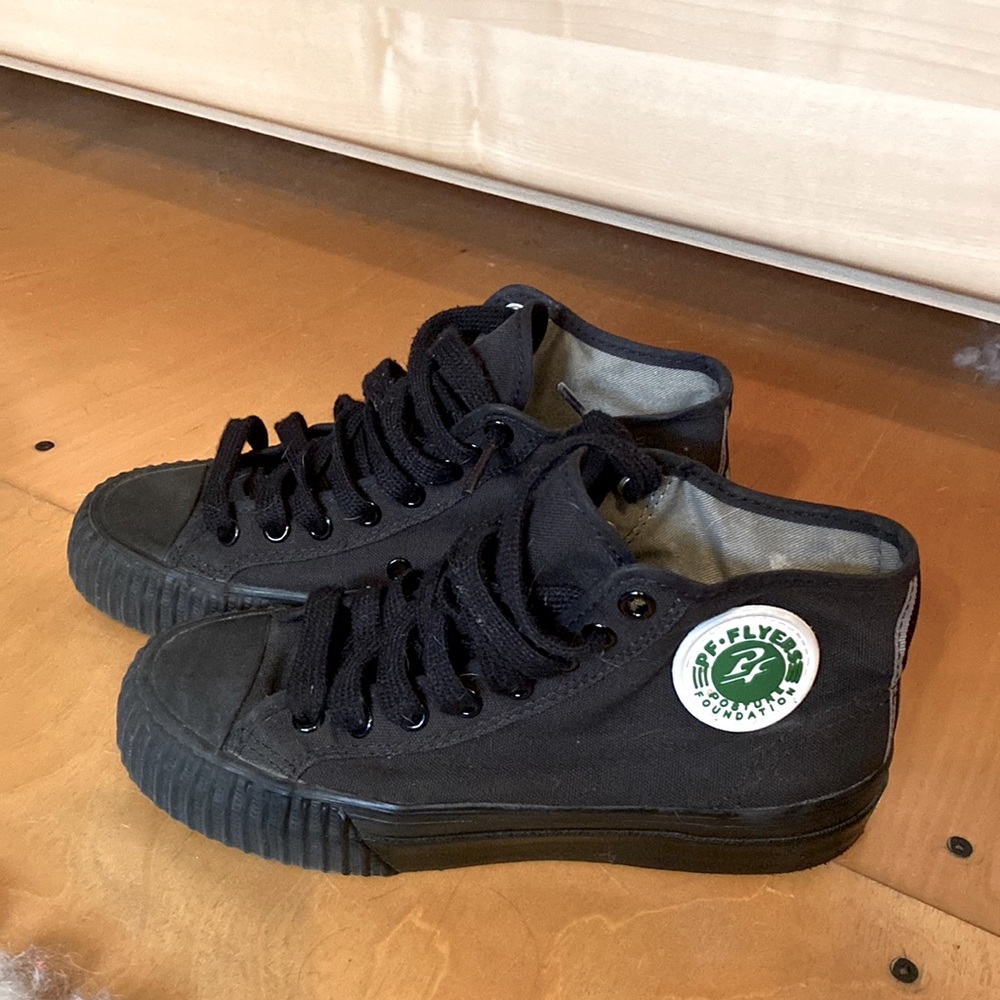 Black PF Flyers - womens 6